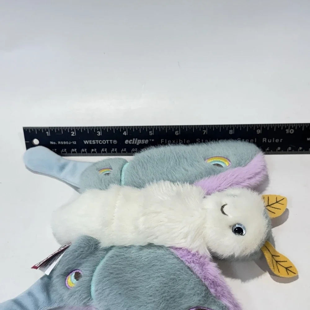 Cute Fuzzy Butterfly Plush Purple Blue & White 2023 Douglas Co Item 1608 EUC